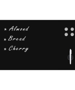 vidaXL Magneetbord wandmontage 120x60 cm glas