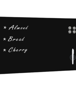 vidaXL Magneetbord wandmontage 120x60 cm glas