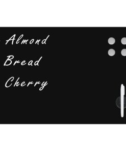 vidaXL Magneetbord wandmontage 50x30 cm glas