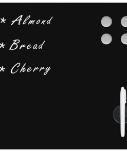 vidaXL Magneetbord wandmontage 50x50 cm glas