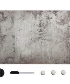 vidaXL Magneetbord wandmontage 60x40 cm glas