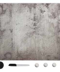 vidaXL Magneetbord wandmontage 60x60 cm glas