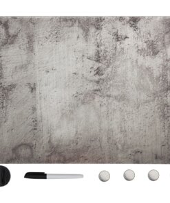 vidaXL Magneetbord wandmontage 80x60 cm glas