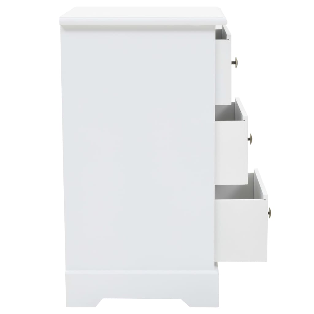 vidaXL Nachtkastje 35x32x59 cm MDF en grenenhout - Afbeelding 6