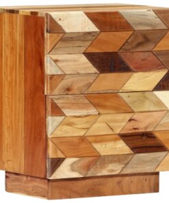vidaXL Nachtkastje 40x30x50 cm massief gerecycled hout