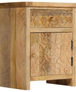 vidaXL Nachtkastje 40x30x50 cm massief mangohout