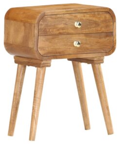 vidaXL Nachtkastje 43x30x58 cm massief mangohout
