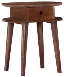 vidaXL Nachtkastje 50x35x55 cm Massief Acaciahout