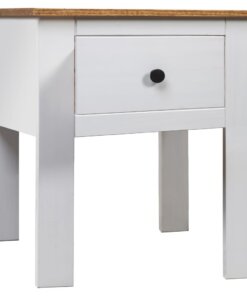 vidaXL Nachtkastje Panama Range 46x40x57 cm grenenhout wit