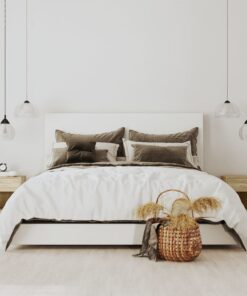 vidaXL Nachtkastje met lade eikenkleur 2 st