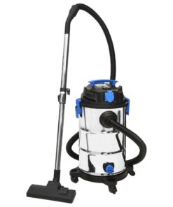 vidaXL Nat- en droogzuiger 1200 W 30 L zilverkleurig