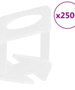 vidaXL Nivelleerklemmen voor tegels 2500 st 1 mm