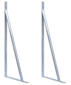 vidaXL Ondersteuningsbeugels schuttingpaal 2 st gegalvaniseerd staal