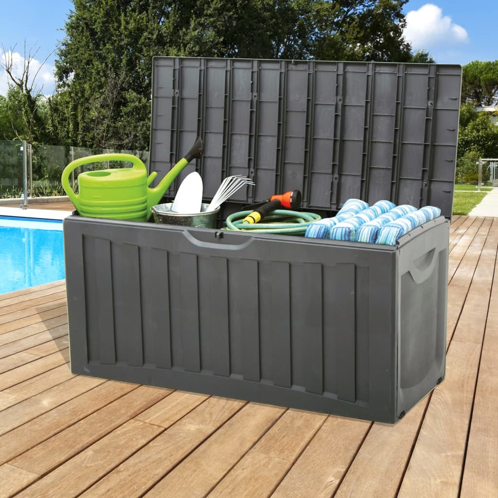 vidaXL Opbergbox 118x53x57 cm polypropyleen zwart - Image 3