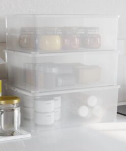 vidaXL Opbergboxen kunststof 3 st stapelbaar 10 L