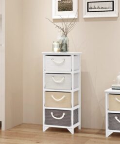 vidaXL Opbergkast 4 lades hout