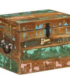 vidaXL Opbergkist massief gerecycled hout