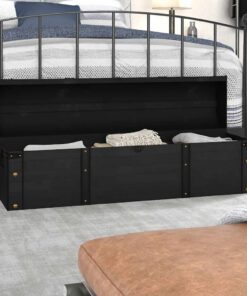 vidaXL Opbergkist vintage stijl 120x30x40 cm massief hout