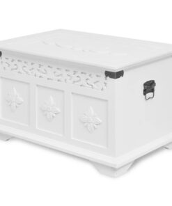 vidaXL Opbergkisten set wit 2 st