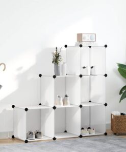 vidaXL Opbergmeubel met 6 vakken wit