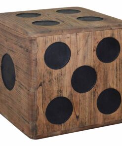 vidaXL Opslagkist dobbelsteen 40x40x40 cm witte cederhout