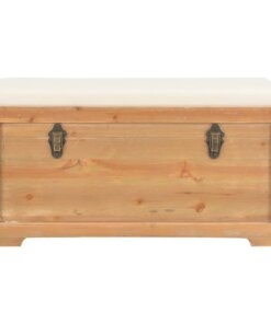 vidaXL Opslagkist met kussen 80x40x40 cm MDF