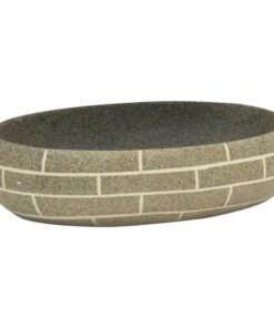 vidaXL Opzetwasbak ovaal 59x40x15 cm keramiek meerkleurig