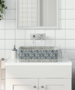 vidaXL Opzetwasbak rechthoekig 46x35