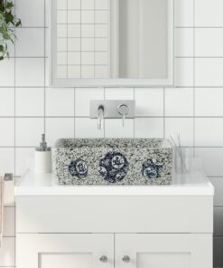 vidaXL Opzetwasbak rechthoekig 46x35