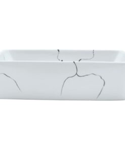 vidaXL Opzetwasbak rechthoekig 46x35