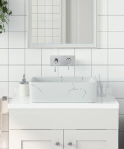 vidaXL Opzetwasbak rechthoekig 46x35