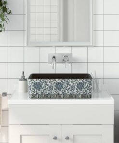 vidaXL Opzetwasbak rechthoekig 46x35