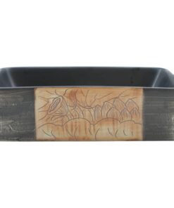 vidaXL Opzetwasbak rechthoekig 46x35