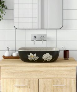 vidaXL Opzetwasbak rechthoekig 48x37