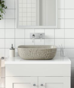 vidaXL Opzetwasbak rechthoekig 48x37