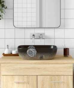 vidaXL Opzetwasbak rechthoekig 48x37