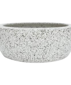 vidaXL Opzetwasbak rond Φ41x14 cm keramiek grijs