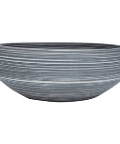 vidaXL Opzetwasbak rond Φ41x14 cm keramiek grijs