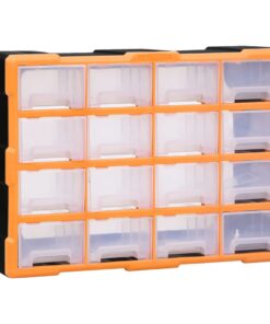 vidaXL Organiser met 16 medium lades 52x16x37 cm