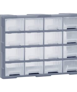 vidaXL Organiser met 16 medium lades 52x16x37 cm