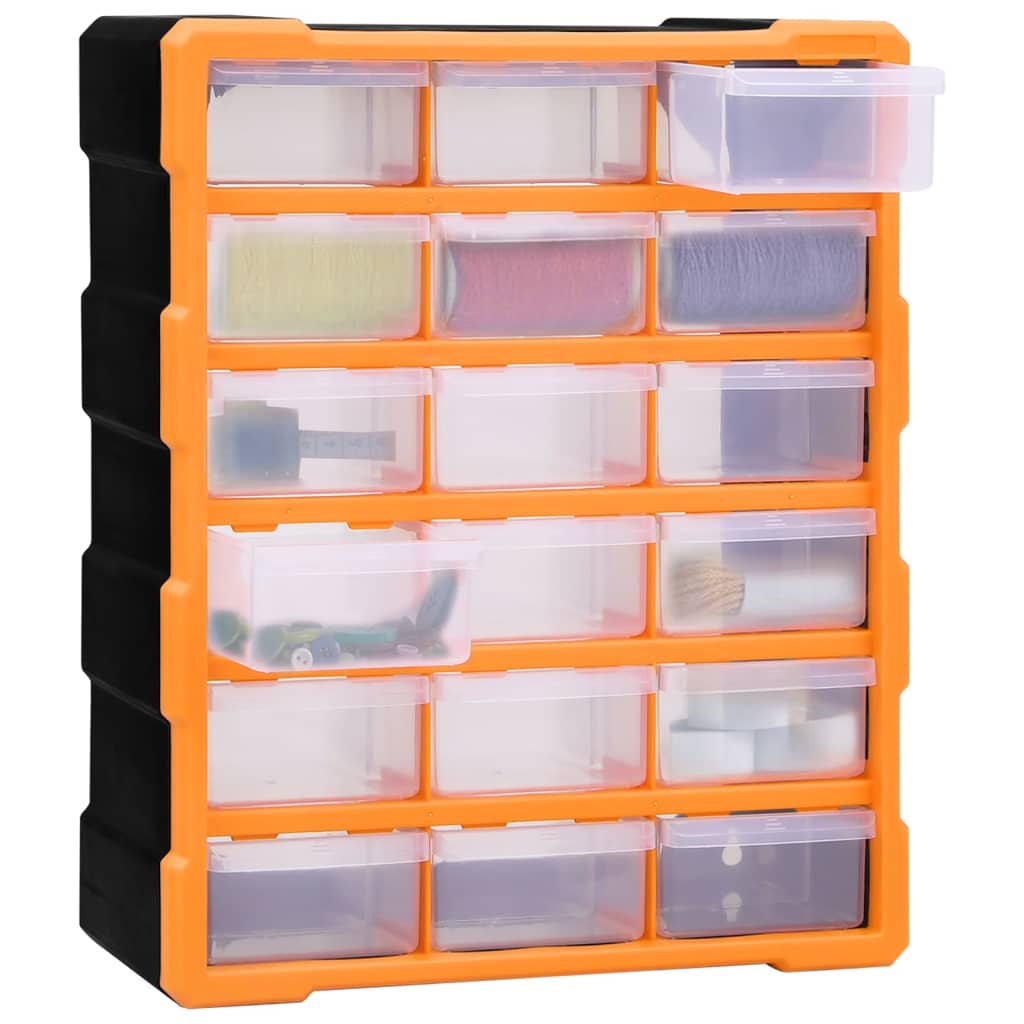 vidaXL Organiser met 18 medium lades 38x16x47 cm - Image 3