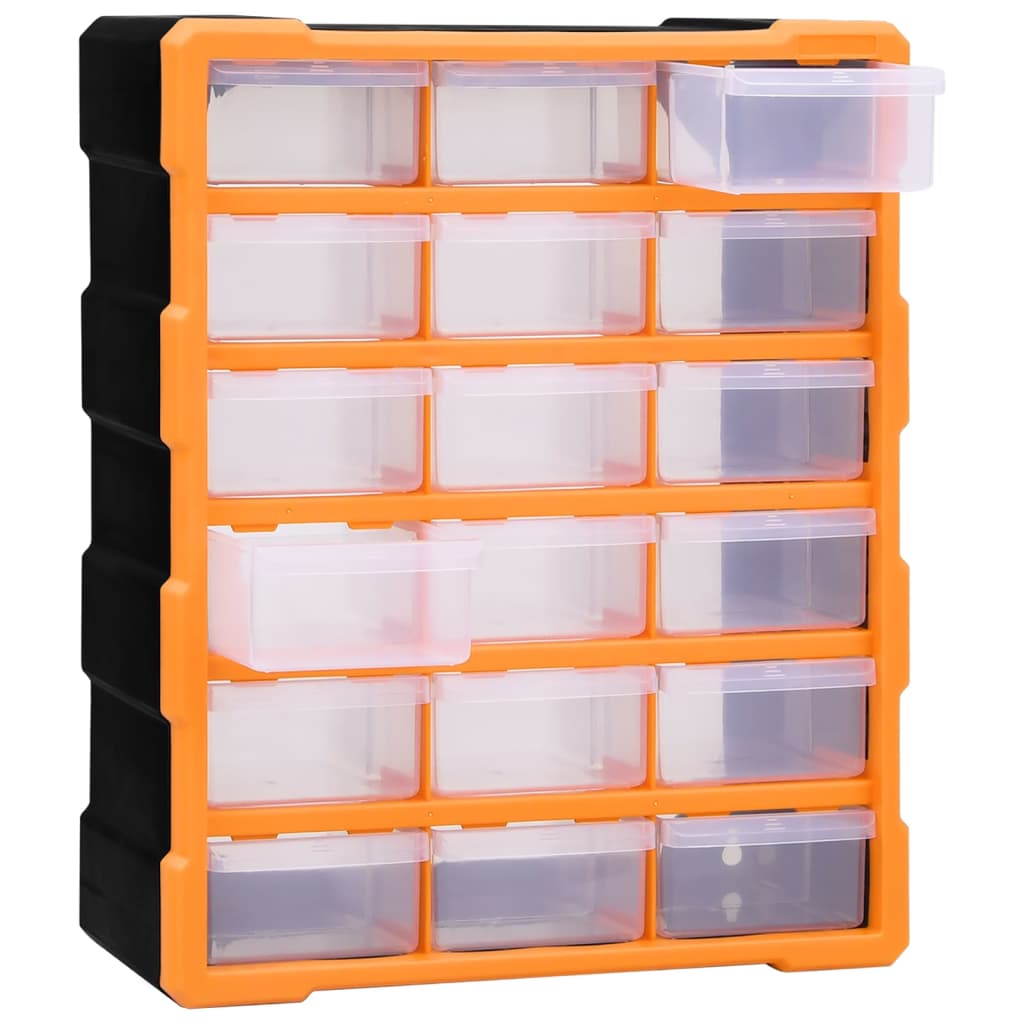 vidaXL Organiser met 18 medium lades 38x16x47 cm - Image 5