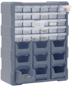 vidaXL Organiser met 39 lades 38x16x47 cm