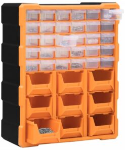 vidaXL Organiser met 39 lades 38x16x47 cm