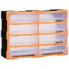 vidaXL Organiser met 8 grote lades 52x16x37 cm