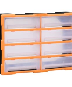 vidaXL Organiser met 8 grote lades 52x16x37 cm