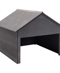 vidaXL Overkapping voor grasmaaier 80x80x70 cm HKC