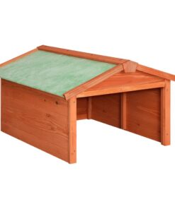 vidaXL Overkapping voor robotgrasmaaier 72x87x50 cm massief vurenhout