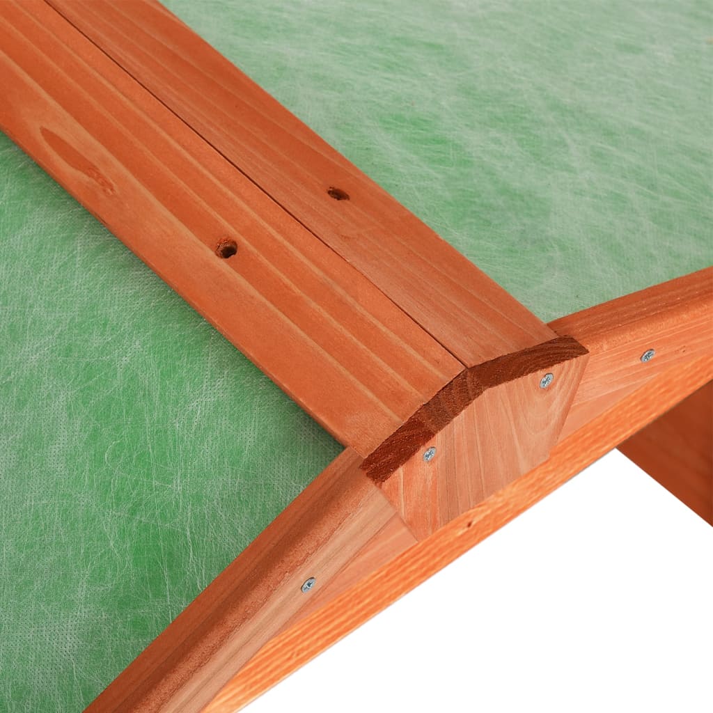 vidaXL Overkapping voor robotgrasmaaier 72x87x50 cm massief vurenhout - Afbeelding 7