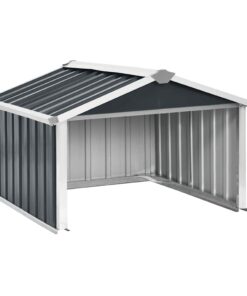 vidaXL Overkapping voor robotmaaier 92x97x63 cm staal antracietkleurig